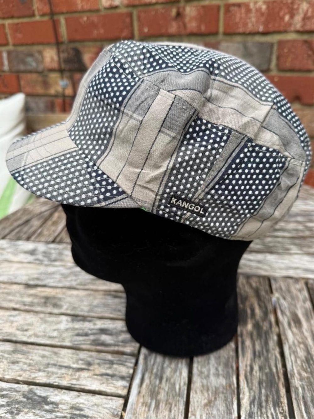 Kangol Neo Check Mau Cap Medium Plaid Patchwork Streetwear Hat